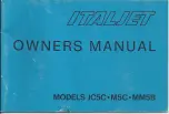 Italjet JC5C Owner'S Manual предпросмотр