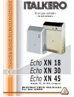 Italkero Echo COMPACT Instruction Manual предпросмотр