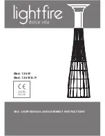 Italkero lightfire dolce vita User Manual And Assembly Instructions предпросмотр