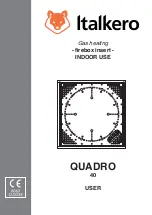 Предварительный просмотр 29 страницы Italkero QUADRO 40 Installation And Maintenance Manual