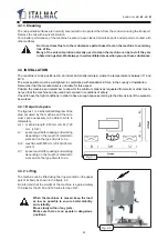 Preview for 22 page of ITALMAC JS 40 Instructions Manual