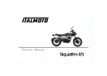 Предварительный просмотр 1 страницы ITALMOTO Tiquattro 125 Owner'S Manual