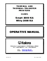 Предварительный просмотр 1 страницы Italora Smart 2000 KA Operative Manual