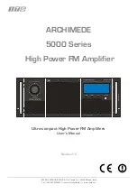 ITB ARCHIMEDE 5000 Series User Manual preview