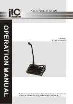 ITC Audio T-8000A Operation Manual preview