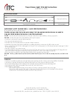 Предварительный просмотр 1 страницы ITC Propel FL01-LL Series Install Instructions