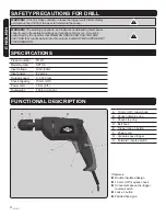 Preview for 4 page of ITC SPT110 Operator'S Manual