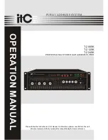 Preview for 1 page of ITC T-2080K Operation Manual