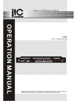 ITC T-2221 Operation Manual предпросмотр