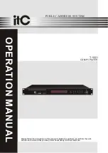 ITC T-6221 Operation Manual предпросмотр