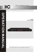 ITC T-6227 Operation Manual preview