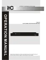 ITC T-6241 Operation Manual preview