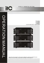 Preview for 1 page of ITC T-6350 Operation Manual