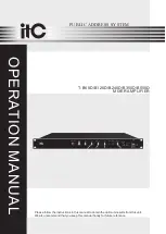 Preview for 1 page of ITC T-B120D Operation Manual