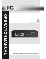 ITC T-B20 Operation Manual preview