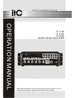 Preview for 1 page of ITC TI-120S Operation Manual