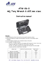 Preview for 1 page of ITE ATW-06-0 Instruction Manual