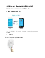 ITEAD S20 Smart Socket User Manual preview