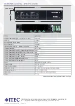 Предварительный просмотр 8 страницы Itec DigiPower 4x150T/02 Manual