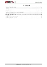 Preview for 6 page of ITech IT-E151A User Manual