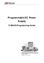 ITech IT-M3200 Programming Manual preview