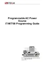 Preview for 1 page of ITech IT-M7700 Series Programming Manual