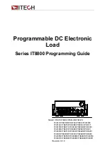 Предварительный просмотр 1 страницы ITech IT8800 Series Programming Manual