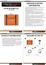 Предварительный просмотр 1 страницы iTechworld SOLAR BLANKET KIT User Manual