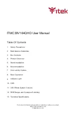 Preview for 1 page of Itek GGC Series User Manual