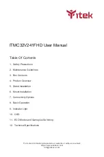 Itek ITMC32V241FHD User Manual preview