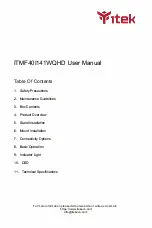 Preview for 1 page of Itek ITMF40I141WQHD User Manual