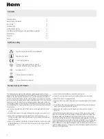 Preview for 2 page of ITEM LED Light Fitting 15W Notes On Use And Installation