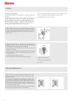 Preview for 6 page of ITEM LRE 8 D25 ZU 80 R50 Notes On Use And Installation