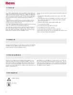 Preview for 4 page of ITEM Work bench 4 E FIFO User Manual