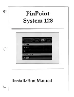 Preview for 1 page of ITI PinPoint System 128 Installation Manual