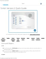 Предварительный просмотр 1 страницы ITI Simon 2 Quick Manual