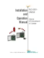 Предварительный просмотр 1 страницы ITL RLC-0201-GUI Installation And Operation Manual