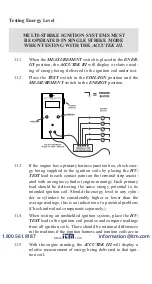 Предварительный просмотр 22 страницы Itm Accutek III Operation Manual