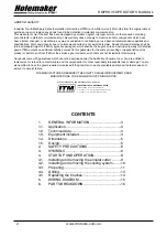 Предварительный просмотр 2 страницы Itm HMPRO35 Operator'S Manual