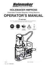 Itm HOLEMAKER HMPRO65 Operator'S Manual предпросмотр