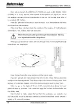 Предварительный просмотр 14 страницы Itm HOLEMAKER HMPRO65 Operator'S Manual