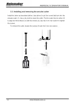 Предварительный просмотр 12 страницы Itm HOLEMAKER HMSPECIAL 110 Operator'S Manual