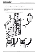 Предварительный просмотр 14 страницы Itm HOLEMAKER HMSPECIAL 110 Operator'S Manual