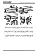 Предварительный просмотр 16 страницы Itm HOLEMAKER HMSPECIAL 110 Operator'S Manual