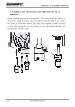 Предварительный просмотр 10 страницы Itm HOLEMAKER HMSPECIAL 60 Operator'S Manual