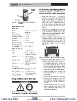 Предварительный просмотр 6 страницы Itm Ridgid RB-1225 Manual