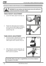 Предварительный просмотр 12 страницы Itm TD1316F Operator'S Manual