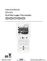 Предварительный просмотр 1 страницы Itm TES-1316 Instruction Manual