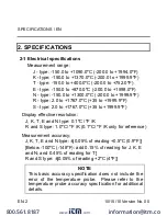 Предварительный просмотр 4 страницы Itm TES-1316 Instruction Manual