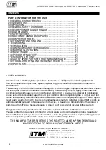 Предварительный просмотр 2 страницы Itm TM356-10270 Operator'S Manual